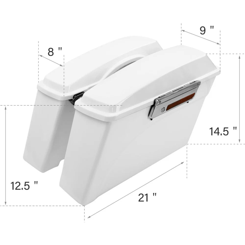 White Hard Saddlebag Trunk C275355