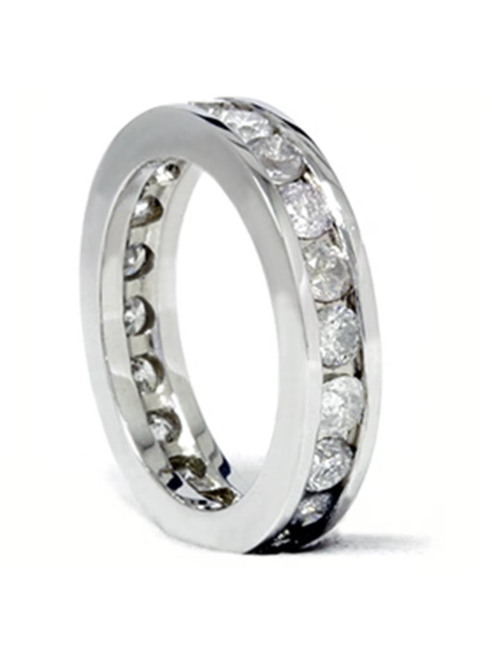 14K White Gold Diamond Eternity Ring F800293
