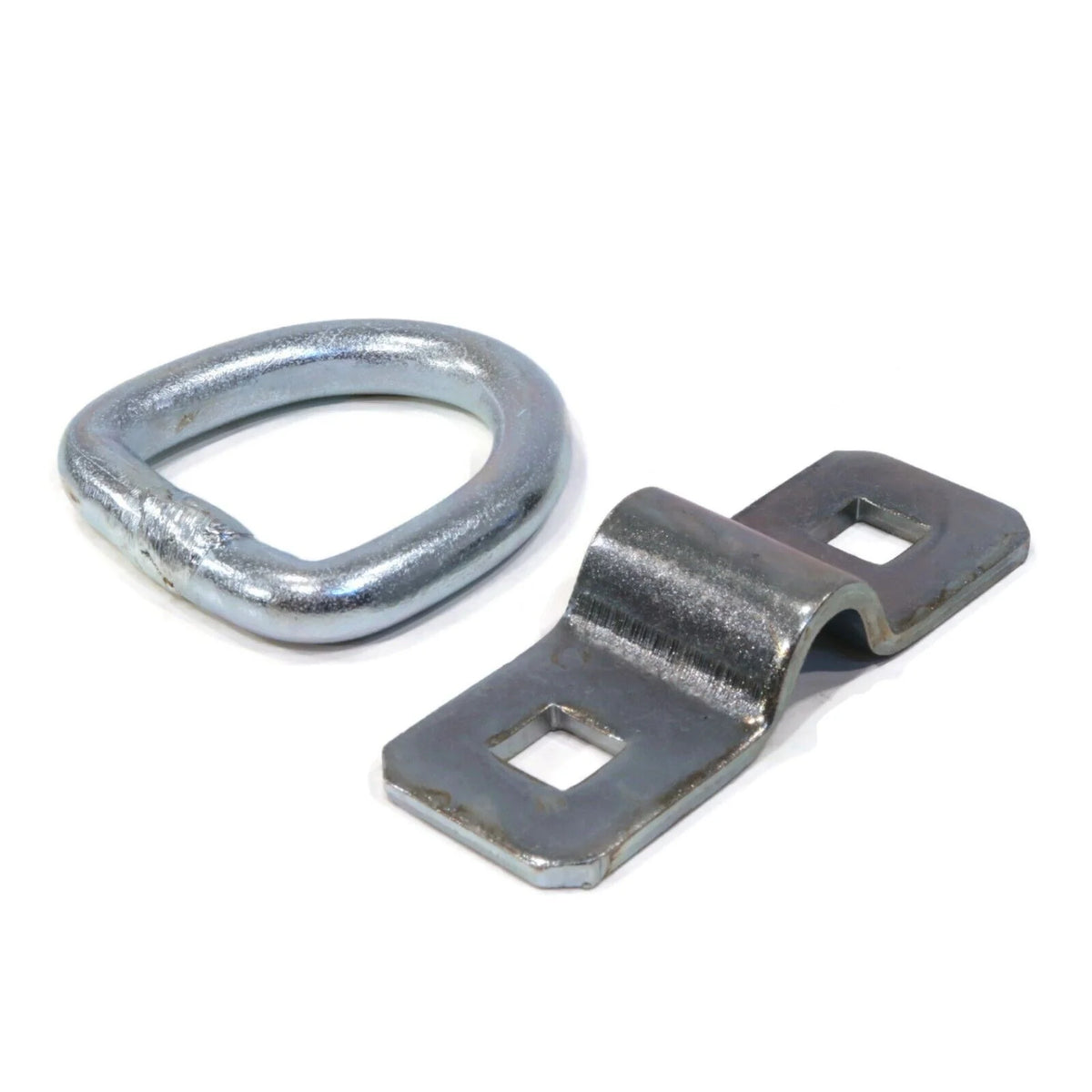 12-Pack 3/8" Steel D Ring Rope Tie Downs for Trailer Flatbed Truck Anchor Cargo S2233