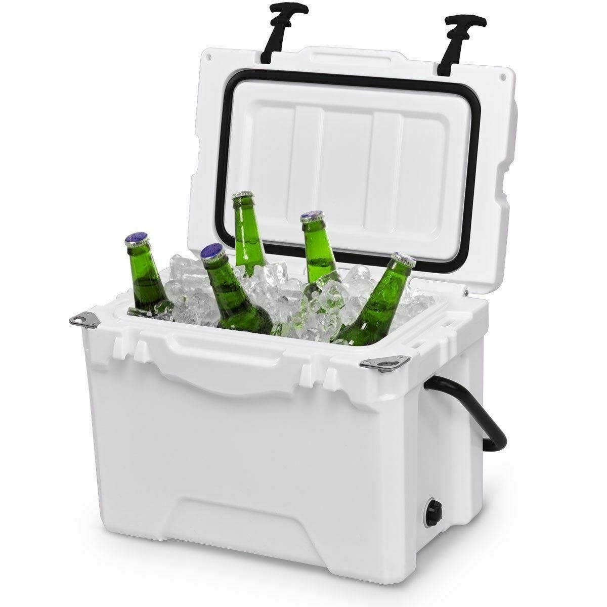 20QT Lockable Fishing Camping Cooler Ice Chest D881579