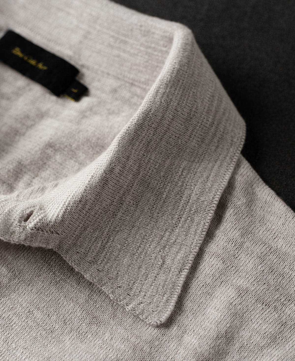 Lightweight Slub Cotton Knit Polo