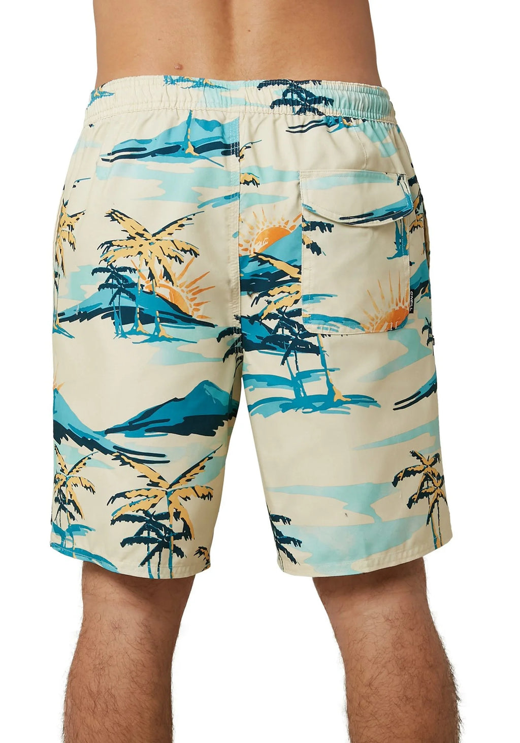 Bone Palm Trees Board Shorts R95237