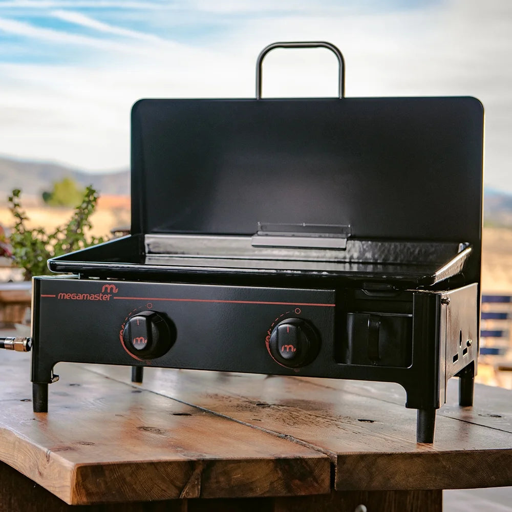 2-Burner Propane Gas Tabletop Griddle O155