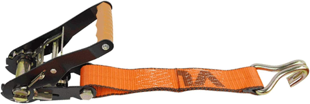 Ratchet Strap with Wire Hooks, 2 Inch x 27 Foot, 3,300 Pound Safe Working Load, Pack of 2 O593