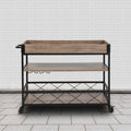 Oak Wood Kitchen Bar Cart K30942