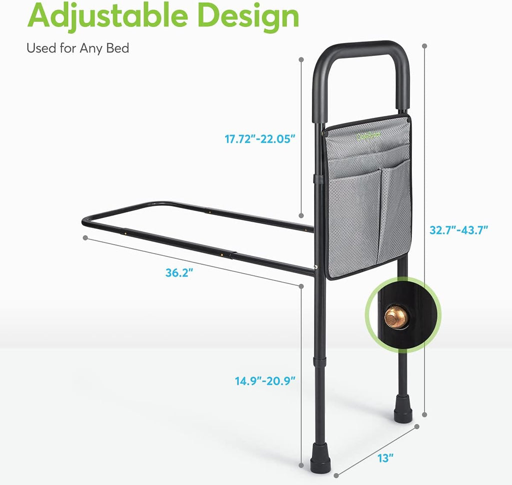 Adjustable Bed Rail with Storage Pocket B250