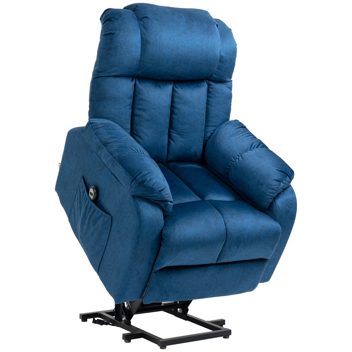 Blue Electric Lift Recliner Chair with Remote Control U1249