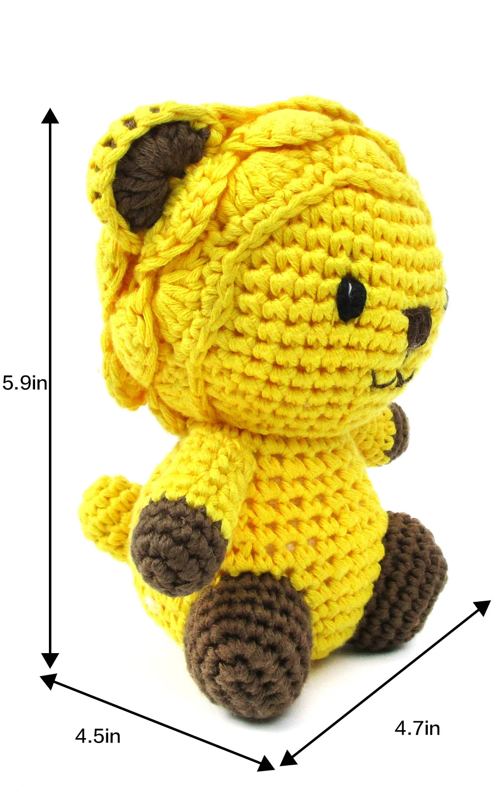 Yellow Sitting Lion Plush Toy C60483