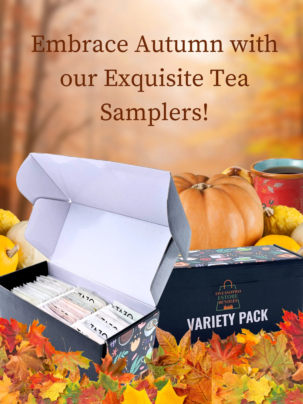 Caffeine Free Herbal Tea Variety Pack, 26 Flavors, 52 pcs Y251712
