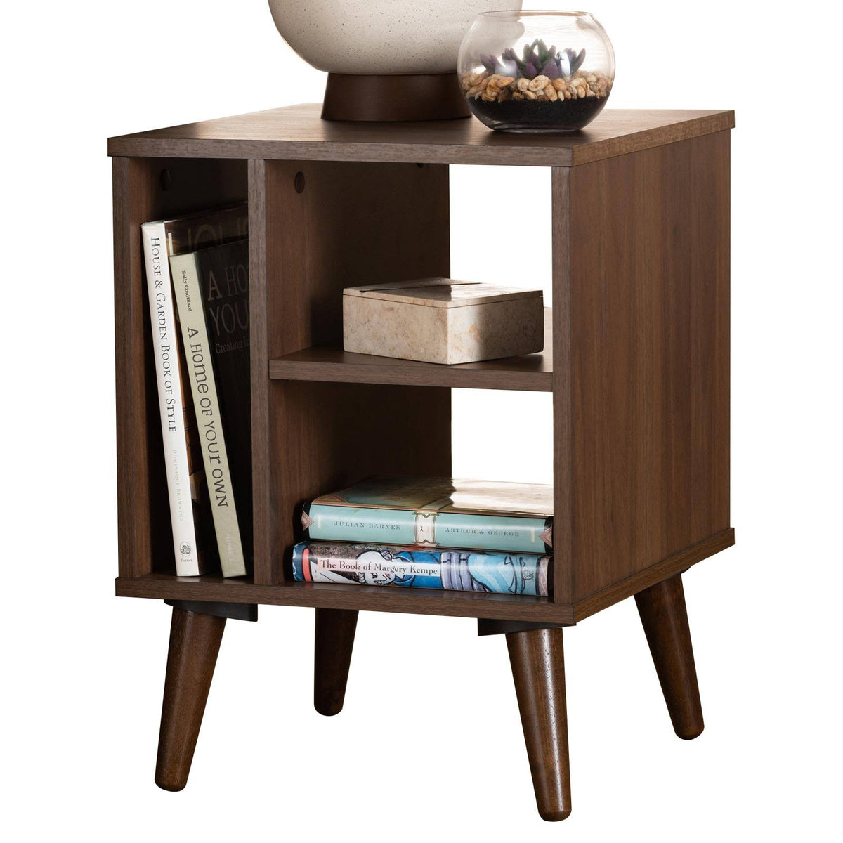 Walnut Wood End Table W2362