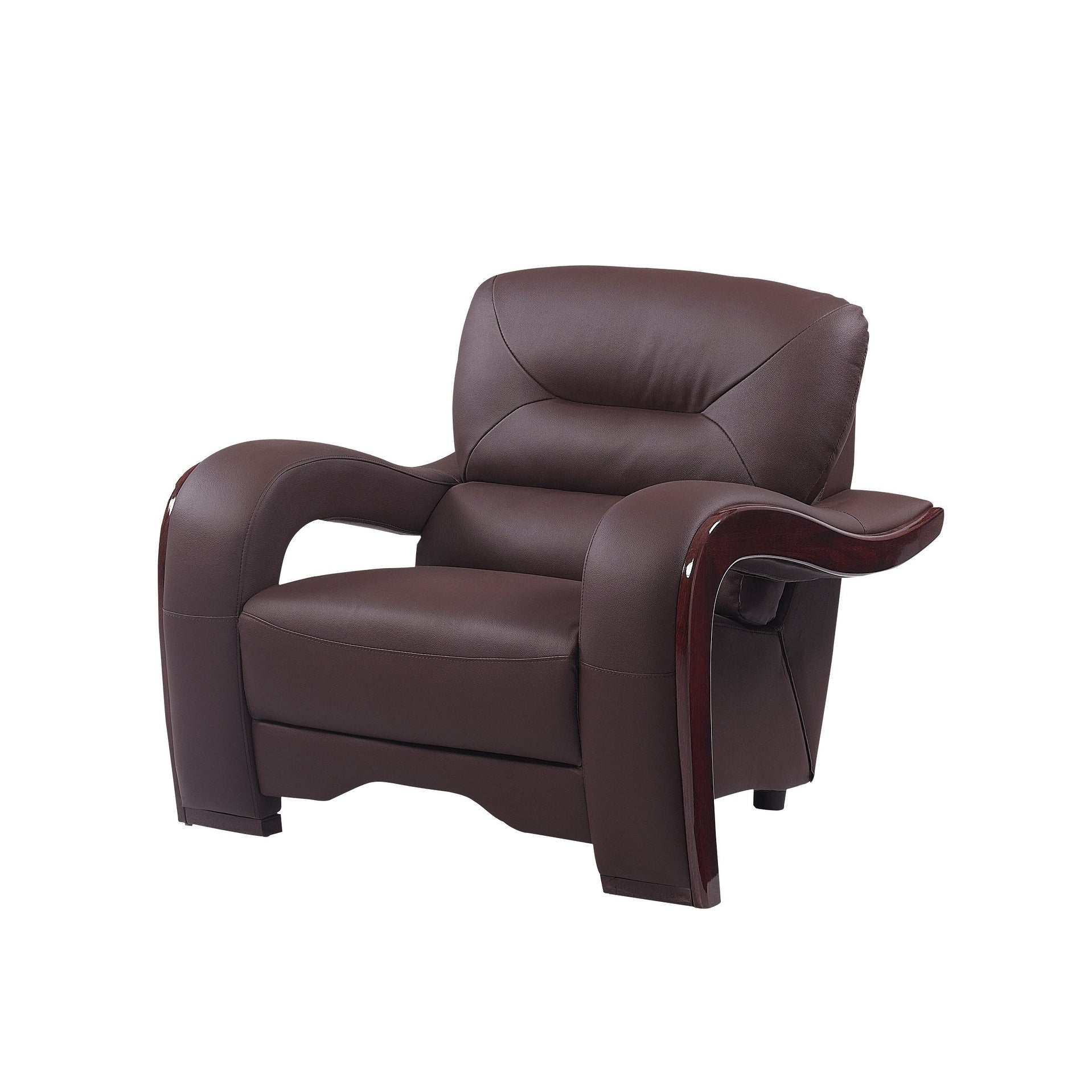 Beige Faux Leather Ottoman R233