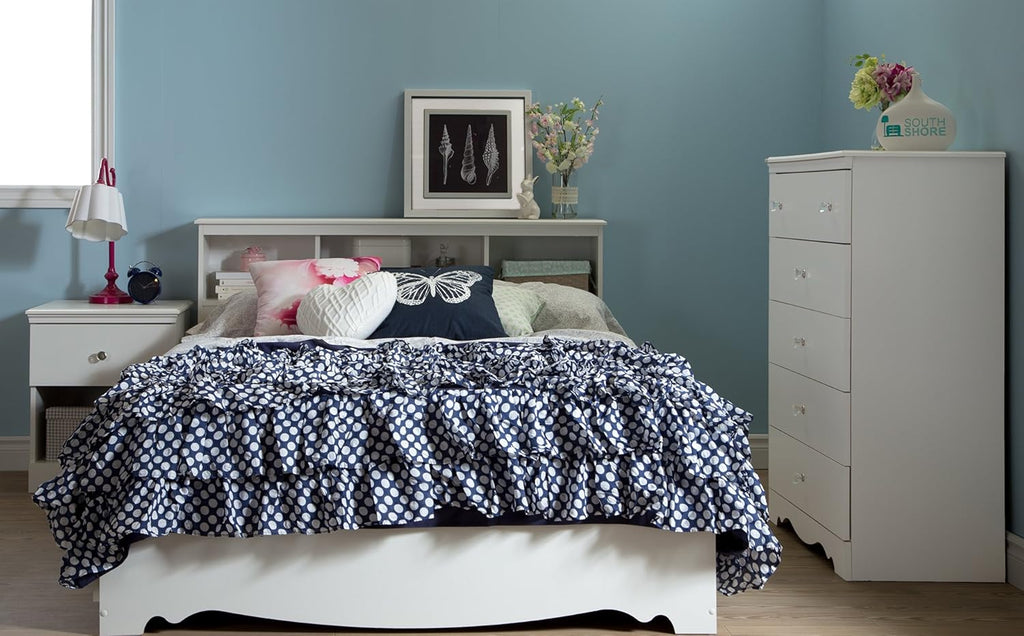 Pure White Bookcase Headboard U70459
