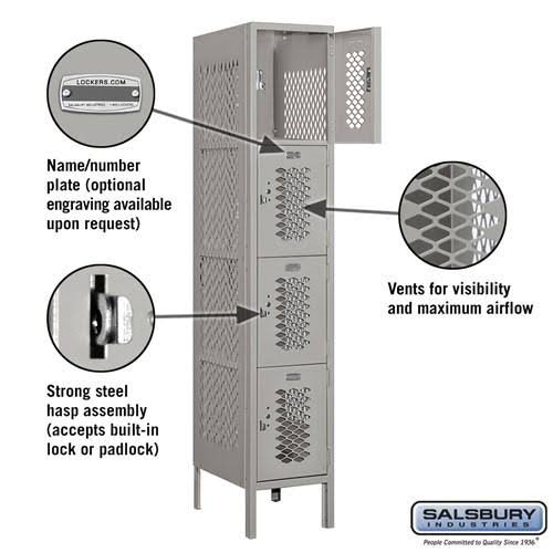 Gray Metal Locker H845790