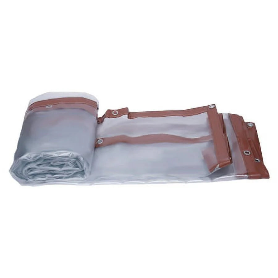 Brown Clear Awning Canopy Tarpaulin K199