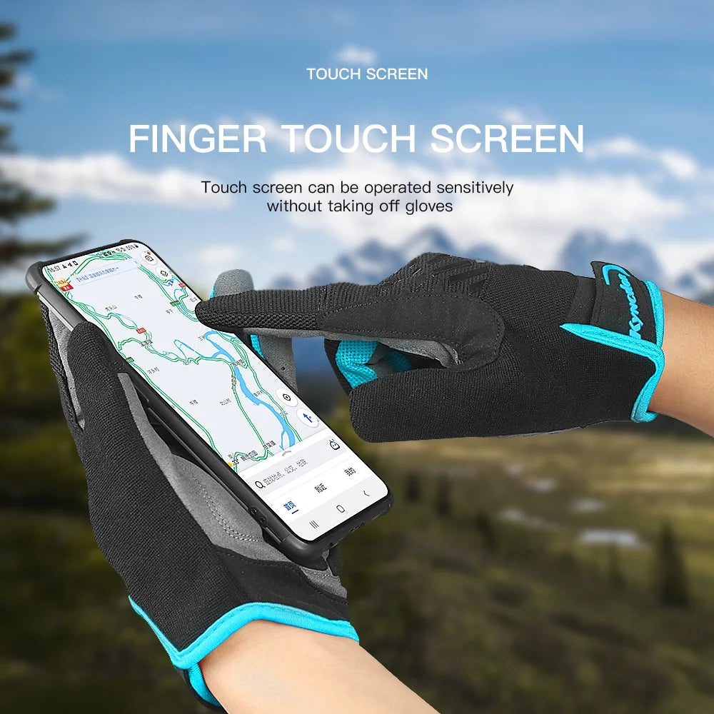 Full Finger Breathable Gel Pad Cycling Gloves D146362