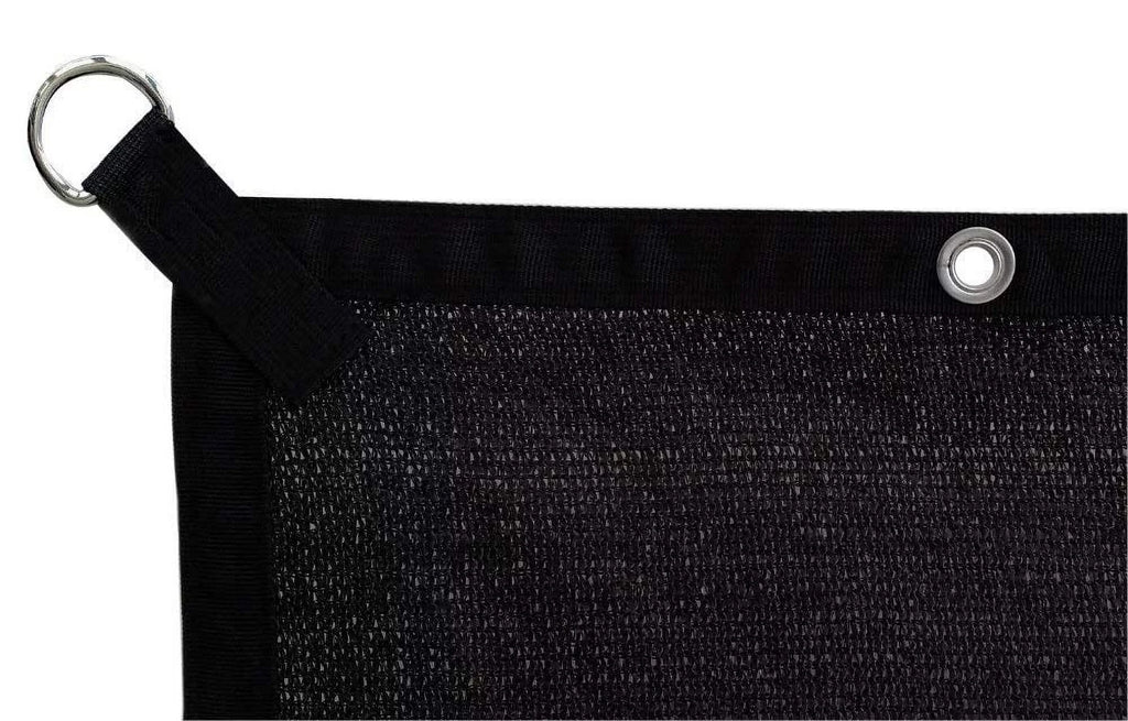 Black 10x16ft Sunblock Shade Panel for Window/RV Awning L841723