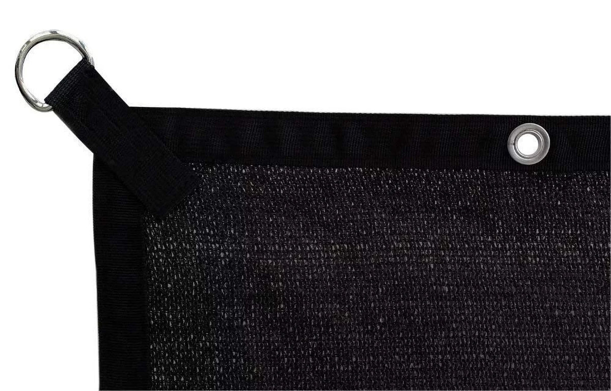 Black 10x16ft Sunblock Shade Panel for Window/RV Awning L841723