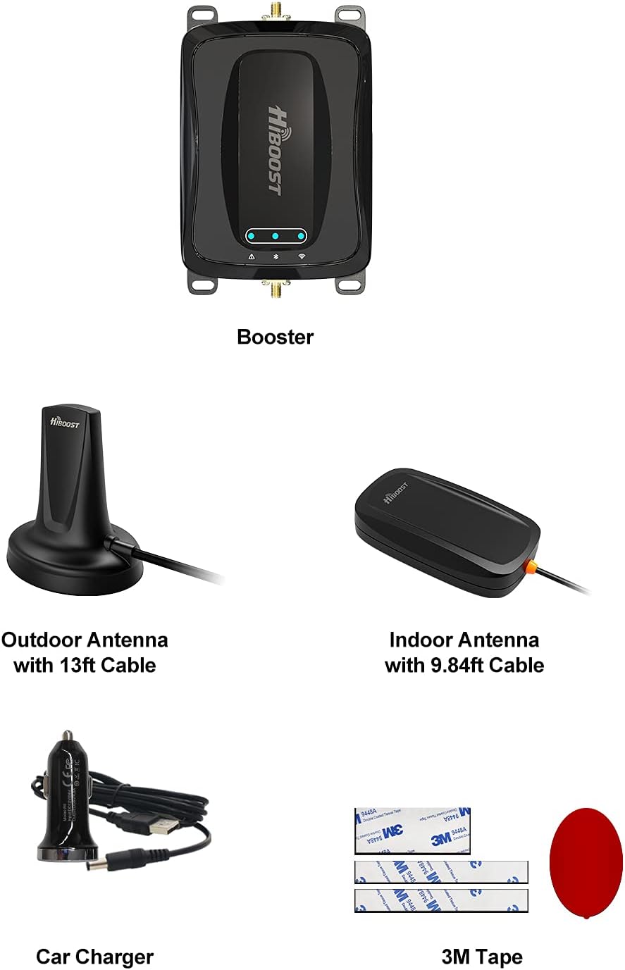 Car Cell Phone Booster with Magnetic Roof Antenna N867742