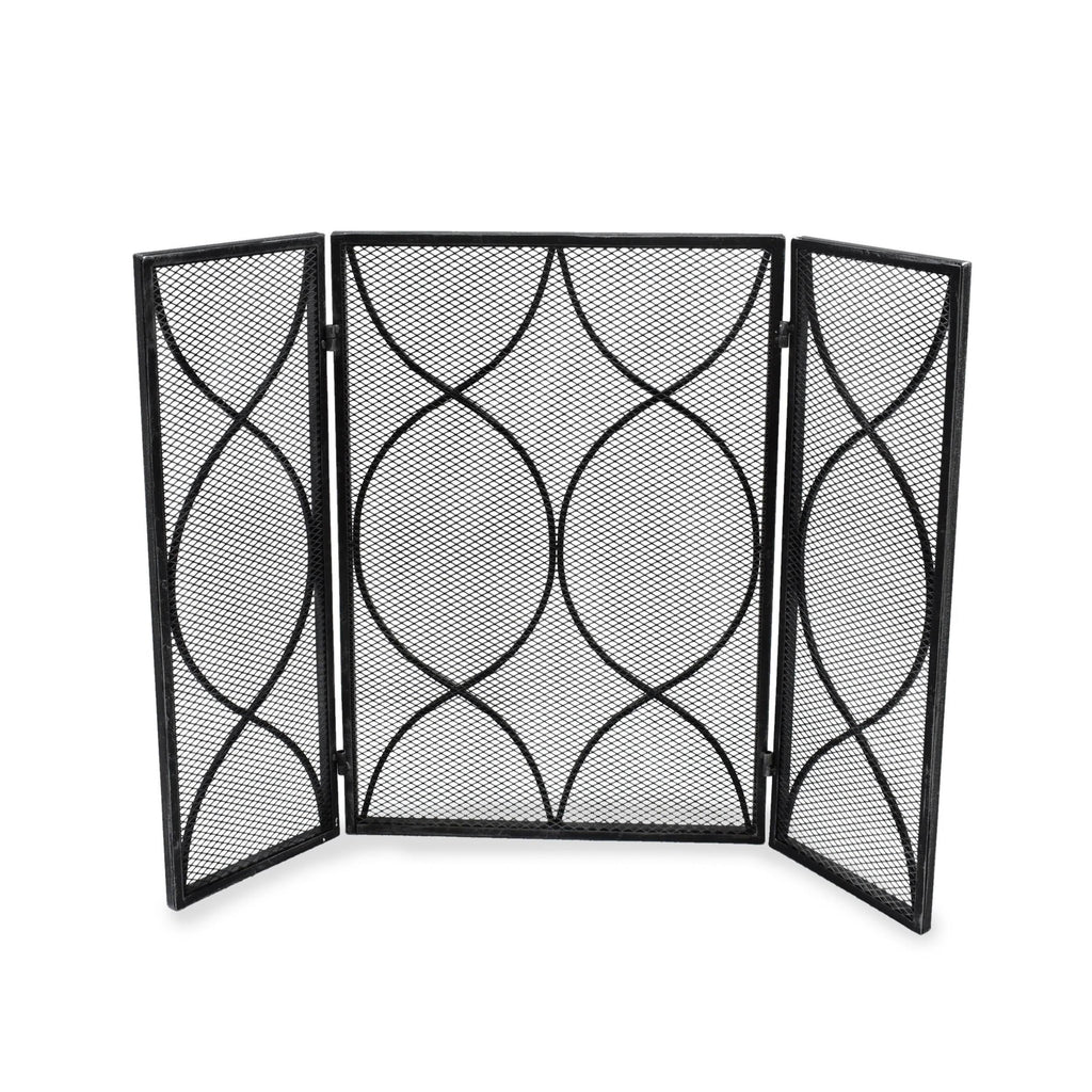 Three Panel Iron Firescreen Y17488