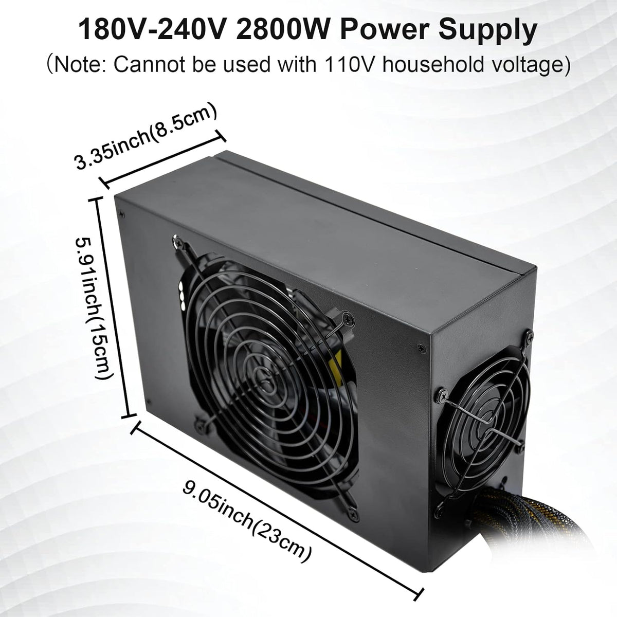 2800W 4U PSU for 8 GPU Mining Rig R6826