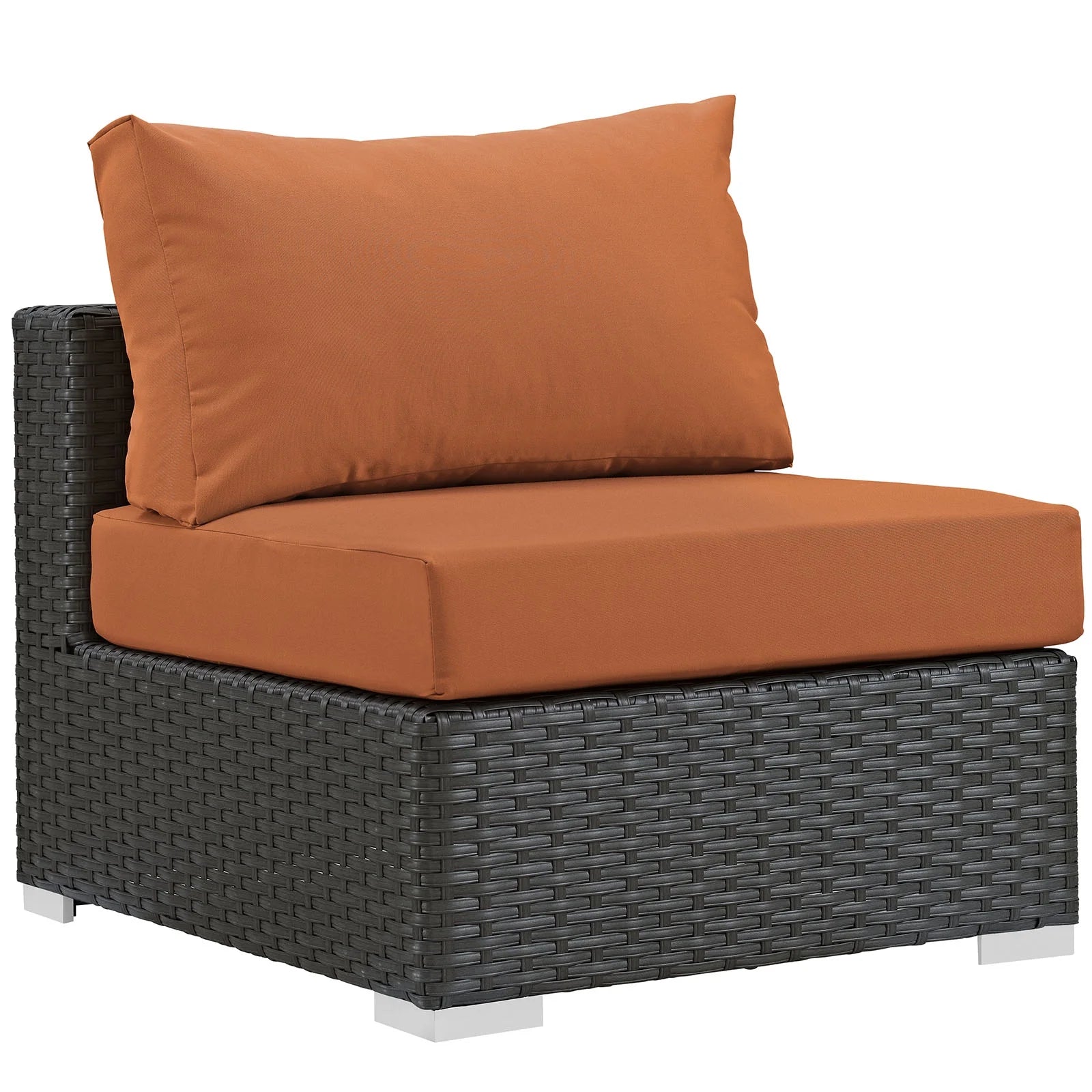 Orange Rattan 10 PCS Sectional Sofa Set C64331