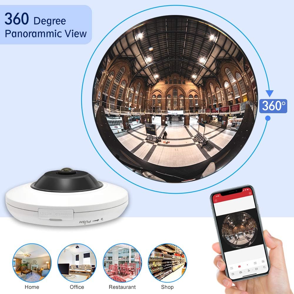 5 MP Fisheye Dome POE IP Camera B1797