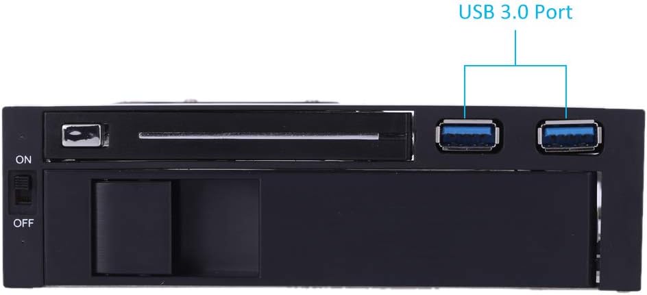 Dual Bay 3.5 + 2.5 Inch SATA III Hard Drive SSD Tray Caddy Internal Mobile Rack Enclosure Docking Station with USB 3.0 Port Hot Swap Pack of 2 A445