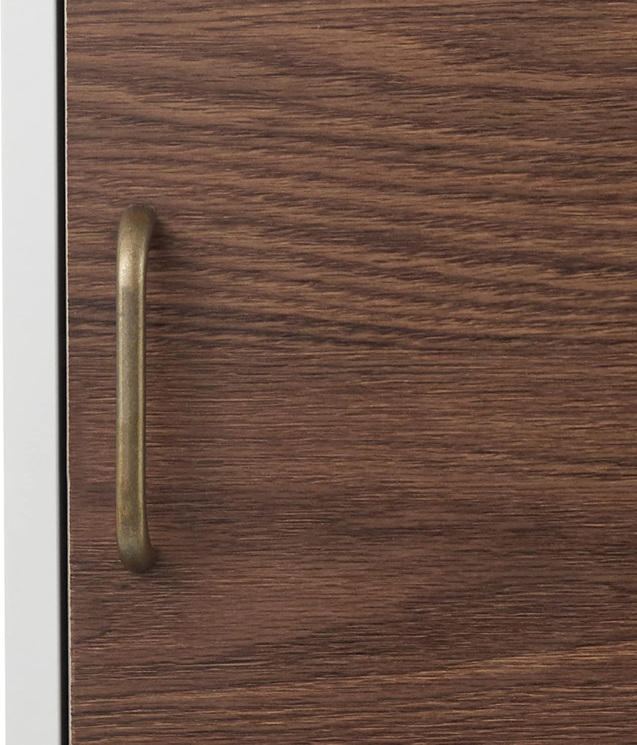White Natural Wood Bathroom Linen Cabinet S94178