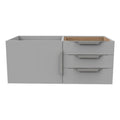 Gray Wood Floating Vanity Base R205
