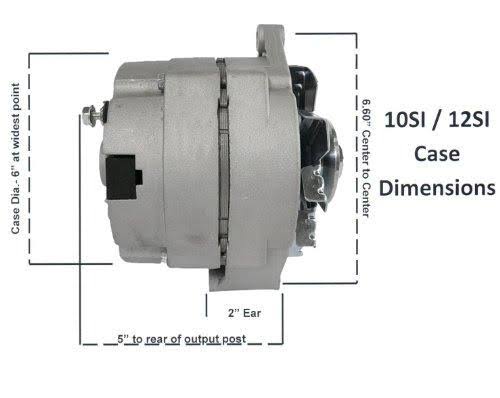 1 Wire 12V 105 Amp Alternator W3314