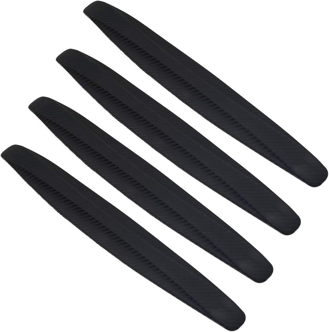 4 Pack Red Rubber Car Bumper Protector Guard Strips A7080