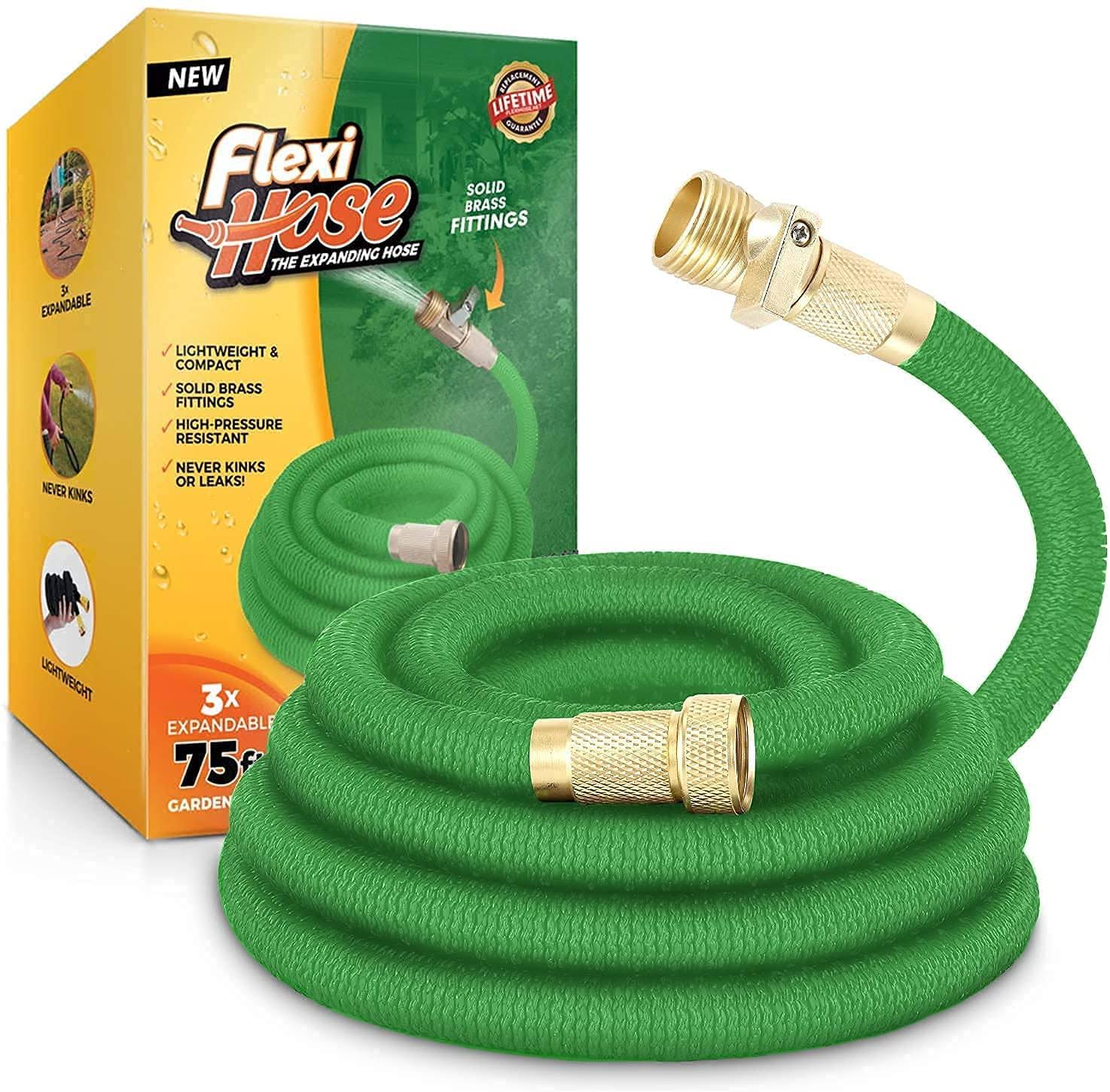 3/4 inch Expandable Garden Hose with Brass Fittings E22098