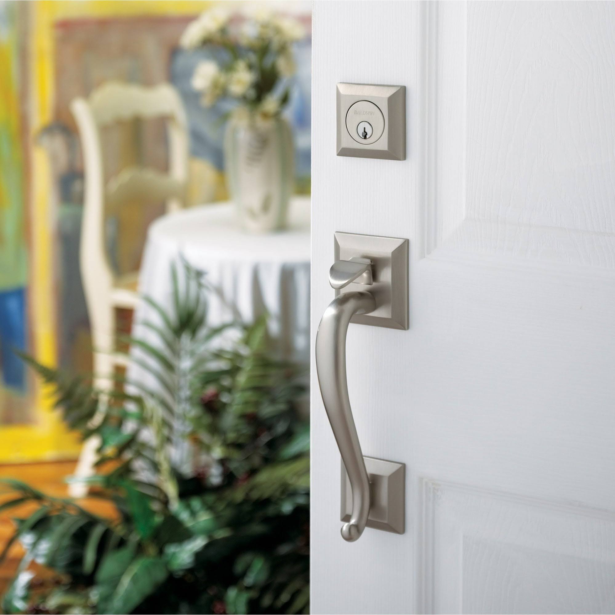Lifetime Satin Nickel Single Cylinder Handleset N98303