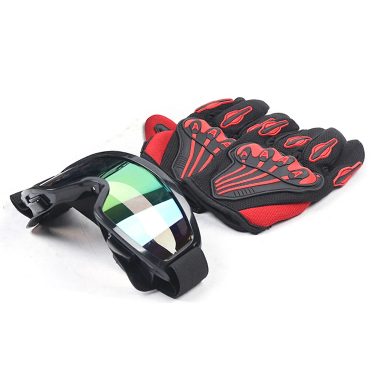 Off-Road Motorcycle Helmet with Goggles Gloves B6680