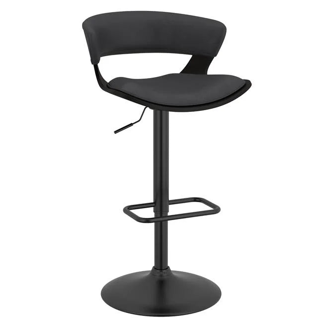 Charcoal & Black Adjustable Air Lift Stool P248611