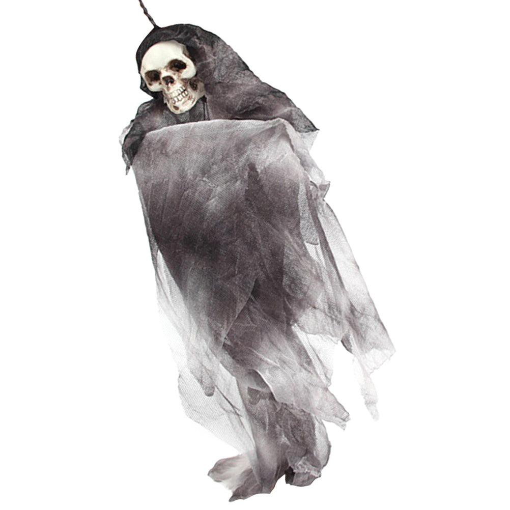 Grey Halloween Skull Doll Decoration Prop C904