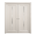 Solid Wood Interior Double Pocket Doors B675966