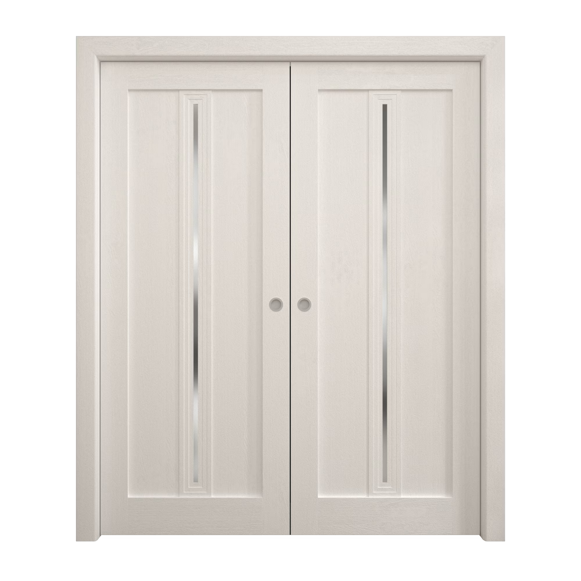 Solid Wood Interior Double Pocket Doors B675966