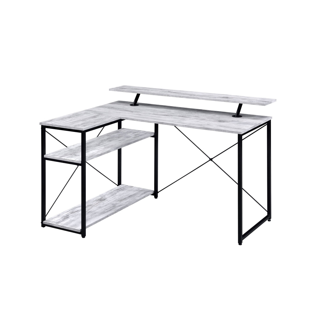 Antique White u0026 Black Writing Desk T56670