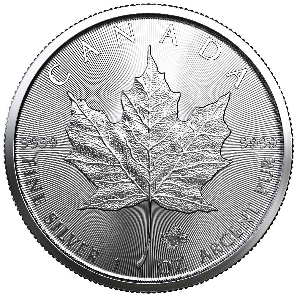 25 - 2023 $5 Silver Canadian Maple Leaf 1 oz BU M72604