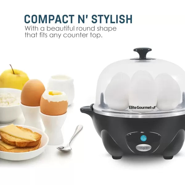 7 Egg Capacity Electric Egg Cooker with Auto Shut-Off T115