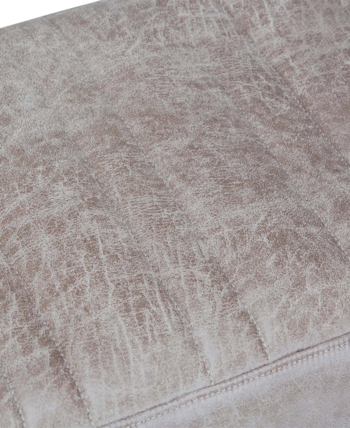 Distressed Grey Taupe Ottoman Bench J9469