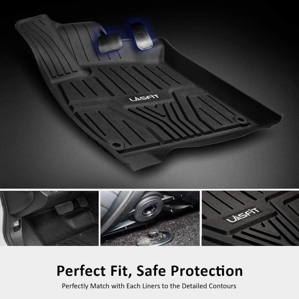 Black TPE Floor Liners for Honda Accord Sedan 2018-2022 B7758