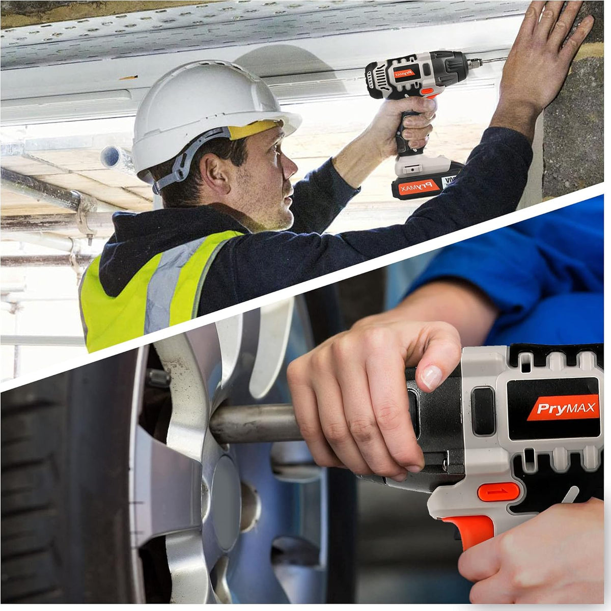 20V Cordless Impact Wrench Kit 1/2 Chuck with LED Work Light F416508