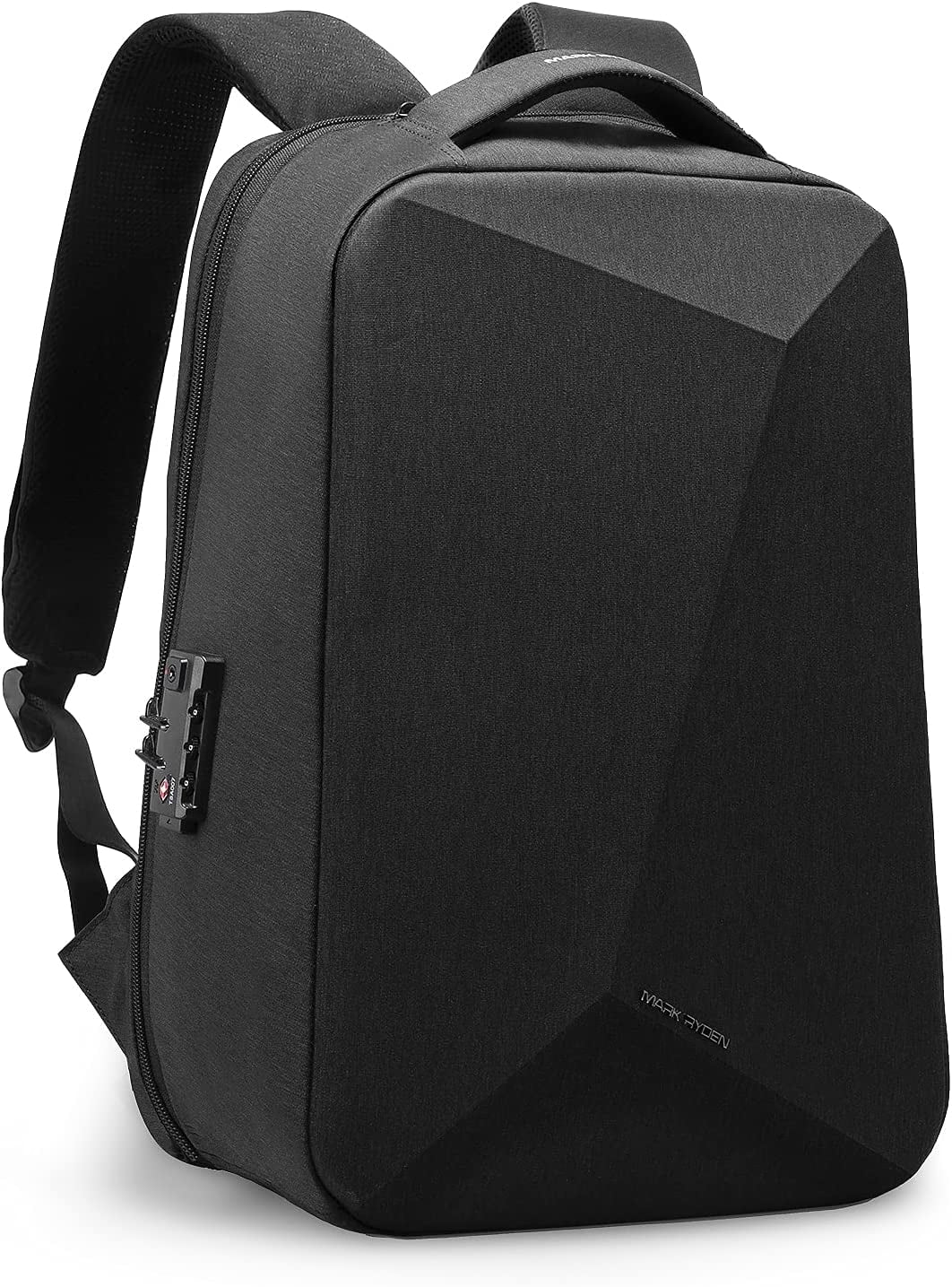 Anti Theft Backpack with TSA Approved Lock and Scratch Resistant Shell, Waterproof Travel Backpack, USB Laptop Backpack Fits 15.6 Inch Notebook Q208