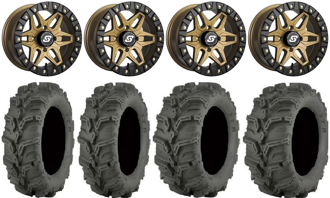 14" Br Wheels 27" Mud Lite XTR Tires W64242