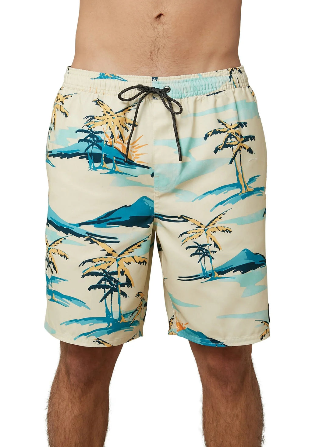 Bone Palm Trees Board Shorts R95237