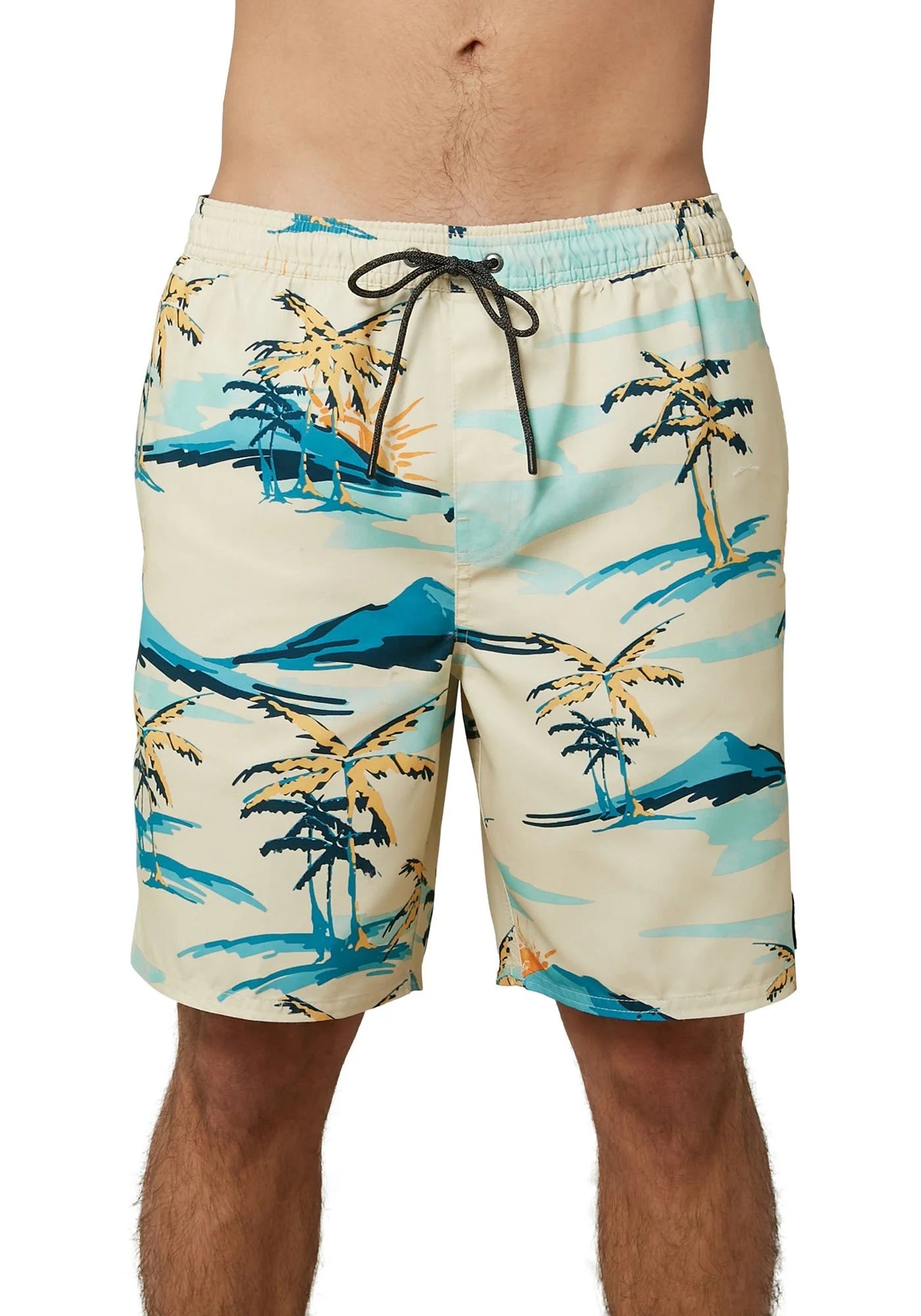 Bone Palm Trees Board Shorts R95237