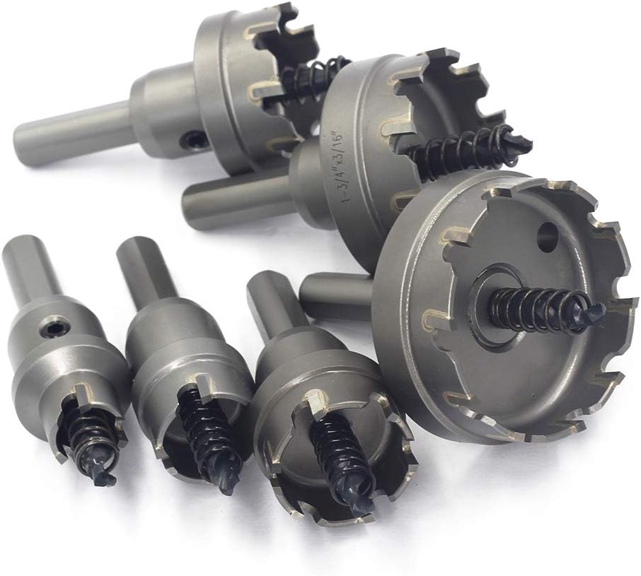 6pcs TCT Hole Saw Set with 3/8 Inch Shank K121986