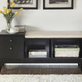 Black Storage Bench T856